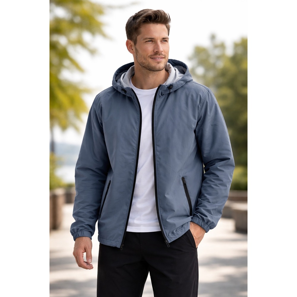 Old Navy Active Men XXL Blue GO-H20 Windbreaker Jacket Water Resistant Hooded
